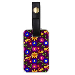 Pattern Illustration Background Luggage Tags (one Side)  by Wegoenart