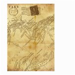Vintage Map Background Paper Large Garden Flag (Two Sides) Back