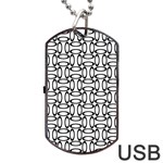 Ellipse Pattern Ellipse Dot Pattern Dog Tag USB Flash (One Side) Front