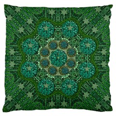 Stars Shining Over The Brightest Star In Lucky Starshine Large Cushion Case (two Sides) by pepitasart