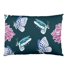 Butterfly Pattern Dead Death Rose Pillow Case (two Sides) by Pakrebo