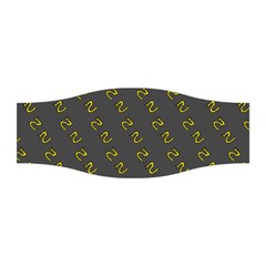 No Step On Snek Pattern Charcoal Dark Gray Background Meme Stretchable Headband by snek