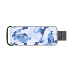 Standard Light Blue Camouflage Army Military Portable Usb Flash (one Side) by snek