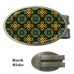Kaleidoscope Pattern Seamless Money Clips (oval)  by Pakrebo