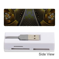Fractal Hexagon Geometry Hexagonal Memory Card Reader (stick) by Mariart