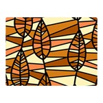 Autumn Leaf Mosaic Seamless Double Sided Flano Blanket (Mini)  35 x27  Blanket Back