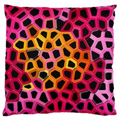 Mosaic Structure Pattern Background Large Cushion Case (two Sides) by Pakrebo