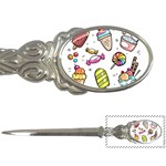 Doodle Cartoon Drawn Cone Food Letter Opener Front