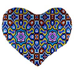 Ml 6-4 Large 19  Premium Heart Shape Cushions by ArtworkByPatrick