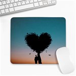 Tree Heart at Sunset Large Mousepads Front