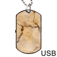 Stone Surface Stone Mass Dog Tag Usb Flash (two Sides) by Mariart