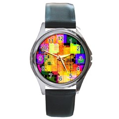 Too Square, Don t Care  Round Metal Watch by WensdaiAmbrose