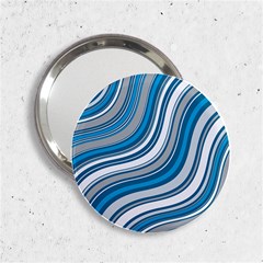 Blue Wave Surges On 2 25  Handbag Mirrors by WensdaiAmbrose
