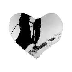 J E L  Standard 16  Premium Flano Heart Shape Cushions by StarvingArtisan