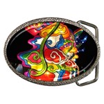 Dragon Lights Centerpiece Belt Buckles Front