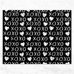 Xo Valentines Day Pattern Rectangular Jigsaw Puzzl by Valentinaart