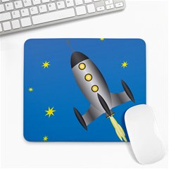 Rocket Spaceship Space Travel Nasa Large Mousepads by Wegoenart