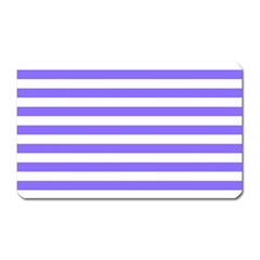 Lilac Purple Stripes Magnet (rectangular) by snowwhitegirl