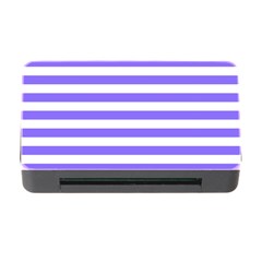 Lilac Purple Stripes Memory Card Reader With Cf by snowwhitegirl