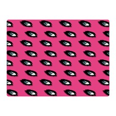 Eyes Dark Pink Double Sided Flano Blanket (mini)  by snowwhitegirl