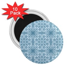 Ornamental Blue 2 25  Magnets (10 Pack)  by snowwhitegirl