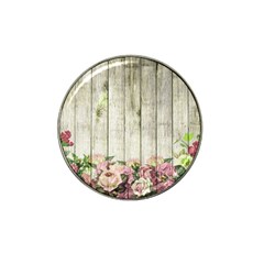 Floral Wood Wall Hat Clip Ball Marker by snowwhitegirl