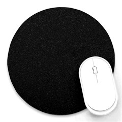 Black Glitter Round Mousepads by snowwhitegirl