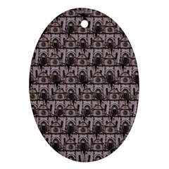 Gothic Church Pattern Ornament (oval) by snowwhitegirl