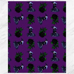 Gothic Girl Rose Purple Pattern Canvas 16  X 20  by snowwhitegirl