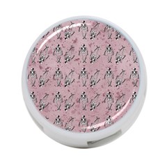 Skeleton Pink Background 4-port Usb Hub (two Sides) by snowwhitegirl