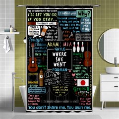 Book Quote Collage Shower Curtain 48  X 72  (small)  by Sudhe