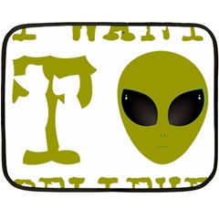 I Want To Believe Fleece Blanket (mini) by Sudhe