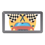 Automobile Car Checkered Drive Memory Card Reader (Mini) Front