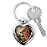 Roaring Lion Key Chains (Heart)  Front