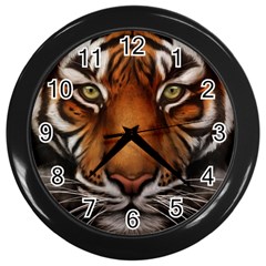 The Tiger Face Wall Clock (black) by Sudhe