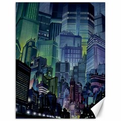 City Night Landmark Canvas 12  X 16  by Sudhe