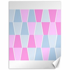 Geometric Pattern Design Pastels Canvas 12  X 16  by Sudhe