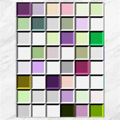 Color Tiles Abstract Mosaic Background Canvas 18  X 24  by Sudhe