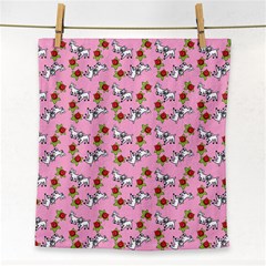 Lamb Pattern Pink Face Towel by snowwhitegirl