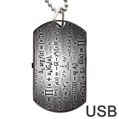 Science Formulas Dog Tag Usb Flash (one Side) by Sudhe