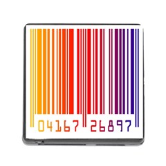 Colorful Gradient Barcode Memory Card Reader (square 5 Slot) by Sudhe