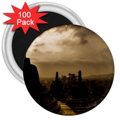 Borobudur Temple  Indonesia 3  Magnets (100 Pack) by Sudhe