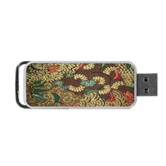 Colorful The Beautiful Of Art Indonesian Batik Pattern Portable Usb Flash (two Sides) by Sudhe
