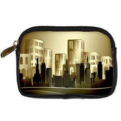 Architecture City House Digital Camera Leather Case by Sudhe