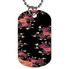 Fractal Fantasy Art Design Swirl Dog Tag (two Sides) by Sudhe