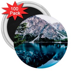 Daylight Forest Glossy Lake 3  Magnets (100 Pack) by Sudhe