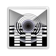 Glass Illustration Technology Memory Card Reader (square) by Sudhe