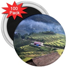 Rock Scenery The H Mong People Home 3  Magnets (100 Pack) by Sudhe