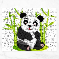 Giant Panda Bear Rectangular Jigsaw Puzzl by Sudhe