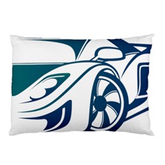 Blue Vector Car Pillow Case (two Sides) by Sudhe